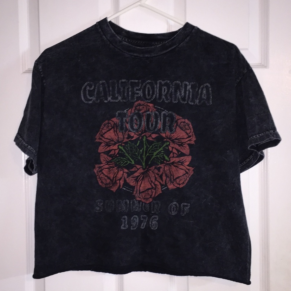 vintage california summer tour crop top